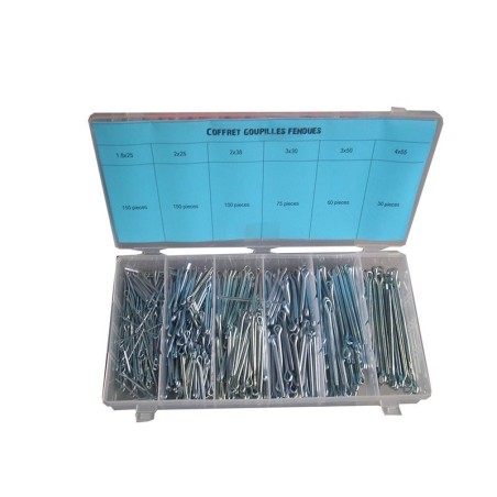 Coffret de  555 goupilles fendues