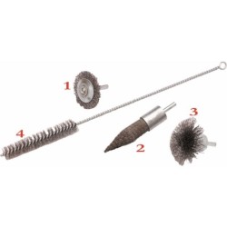 Brosse métallique sur tige