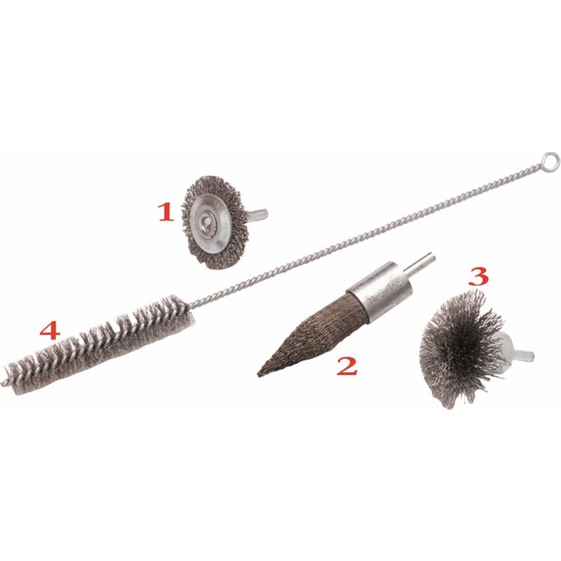 Brosse métallique sur tige