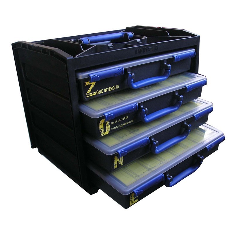 Coffret de 4 casiers pour consommables