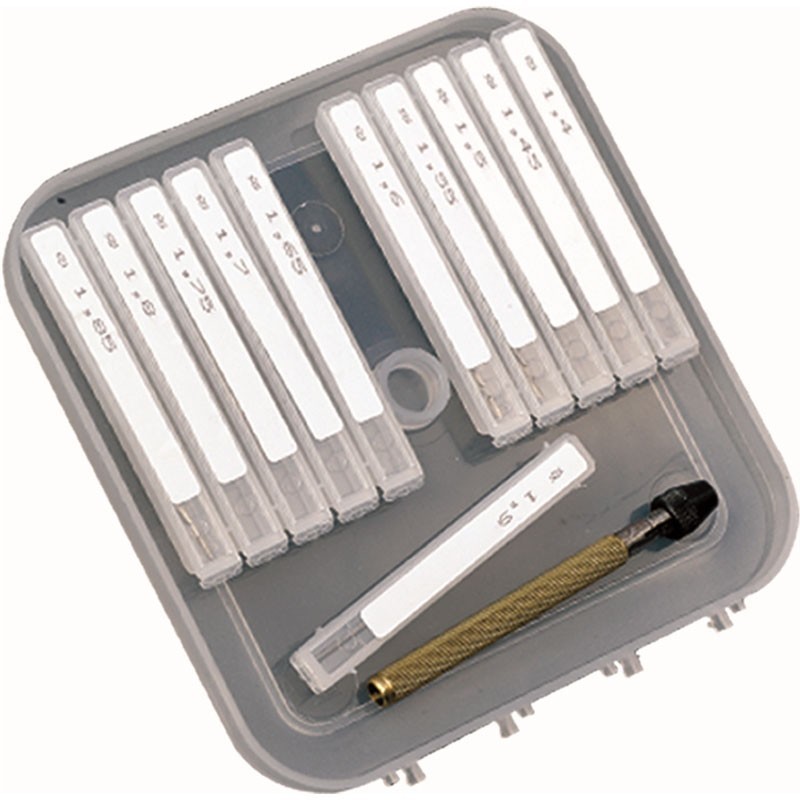 Coffret d'alésoirs de gicleurs 1.40 à 1.90mm